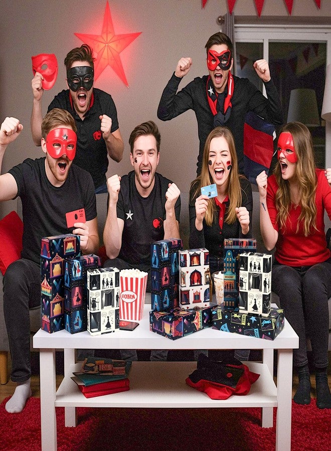 12 ورقة تغليف هدايا مستوحاة من المسرح، ورق تغليف هدايا درامي، ورق تغليف هدايا موسيقى كلاسيكية، ورق فني لحفلات برودواي، حفلات الزفاف، أعياد الميلاد، 28 × 20 بوصة - Image 5